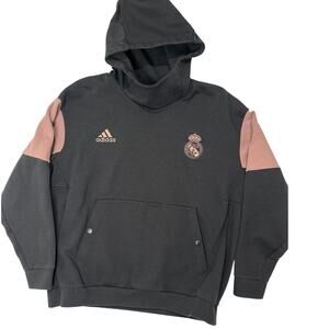 Adidas Real Madrid Pullover  Hoodie Sweatshirt Kangaroo Pocket Men’s Size XL